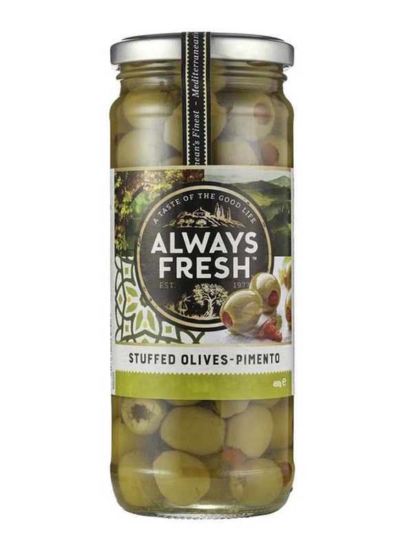 Always Fresh Olives Panish Stuffed Olives Pimento, 450g