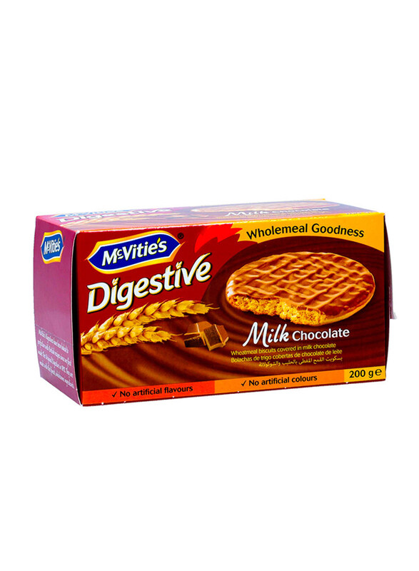 

McVitie's Digestive Wheatmeal Milk Chocolate Biscuits, 200g