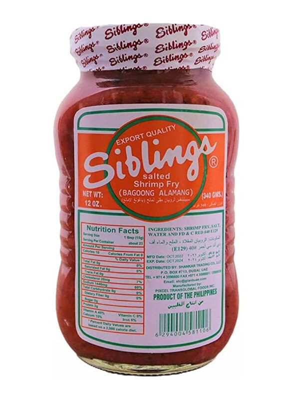 

Siblings Bagoong Alamang Salted Shrimp Fry, 340g