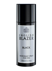 English Blazer Black Deodorant Spray for Men, 150ml