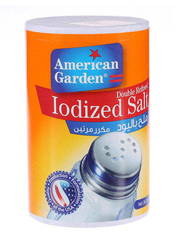 

American Garden Double Refined Iodized Salt, 26oz