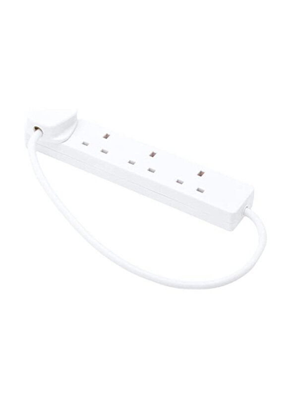 

555 Ak Kemco 3 Way High Quality Extension Socket, 5 Meters, White