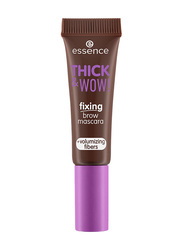 Essence Thick & Wow Fixing Eye Brow with Fibers Mascara, 03, Brown