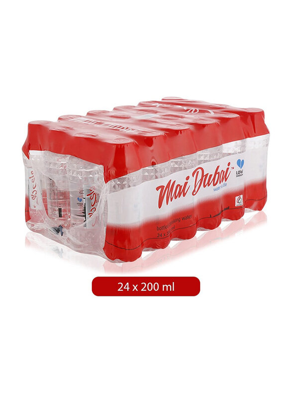 

Mai Dubai Low Sodium Pure Drinking Water, 24 Bottles x 200ml