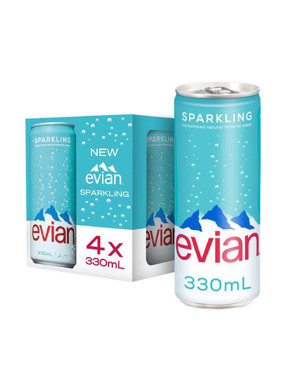 

Evian Sparkling Water Can, 4 x 330ml