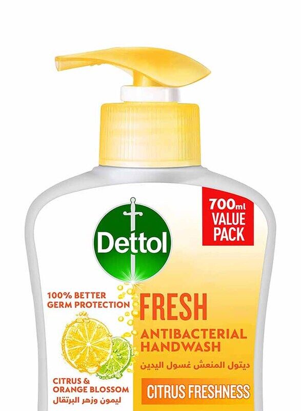 

Dettol Citrus & Orange Blossom Fragrance Hand Wash, White, 700ml