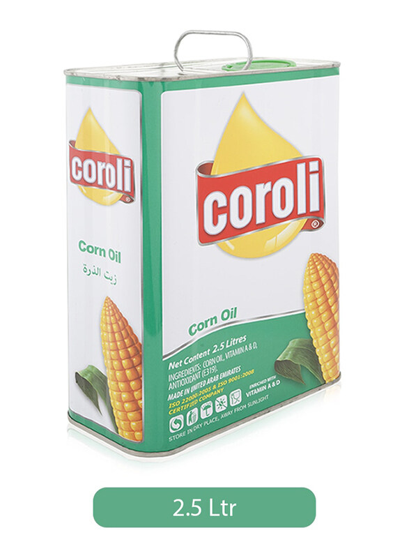 

Coroli Corn Cooking Oil Tin, 2.5 Liter