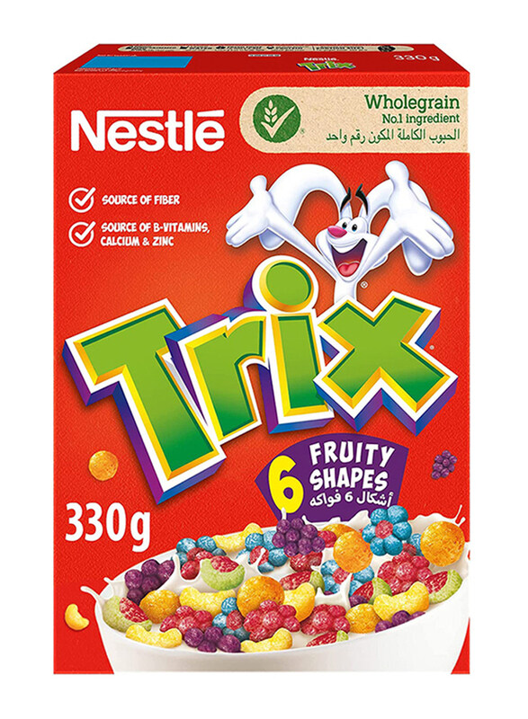 

Nestle Trix 6 Fruity Shapes Cereal, 330g