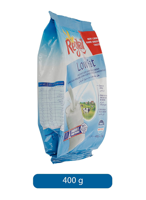 Regilait Low Fat Instant Semi-Skimmed Milk Powder, 400g