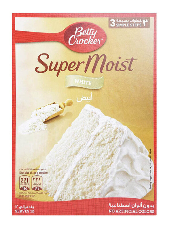 

Betty Crocker Super Moist White Cake Mix, 510g