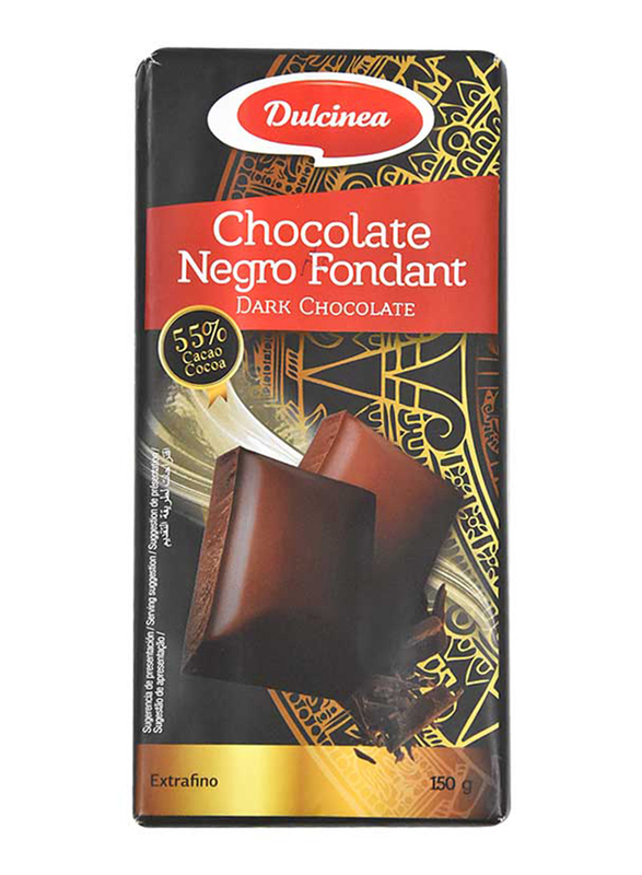 Dulcinea Chocolate Negro Fondant with 55% Dark Chocolate, 150g