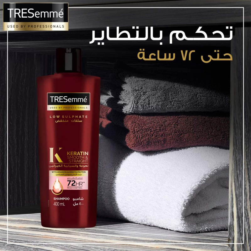 Tresemme Low Sulphate Argan Oil Keratin Shampoo for Dry Hair, 600ml