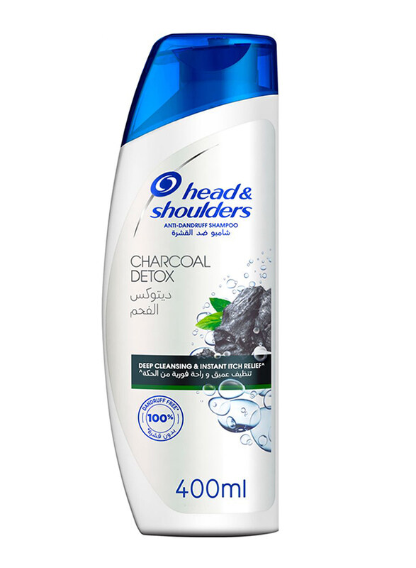 

Head & Shoulders Charcoal Detox Anti-Dandruff Shampoo for All Hair Types, 400ml