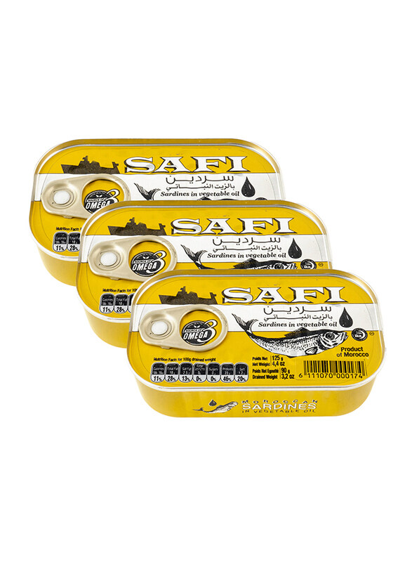 

Safi Spicy Sardine In Vegetable Oil, 2 x 120g