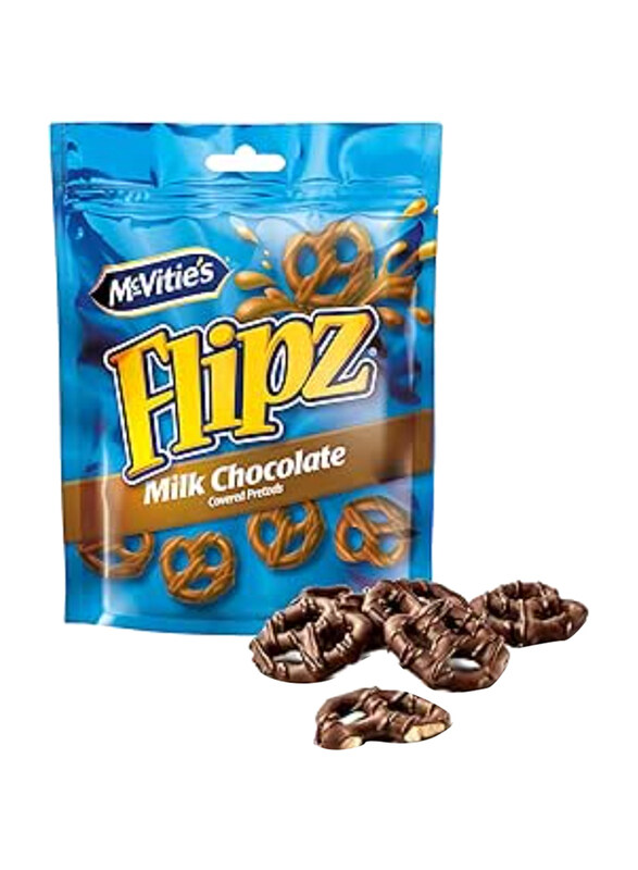 

Mcvities Flipz Milk Chocolate Coated Pretzels, 90g