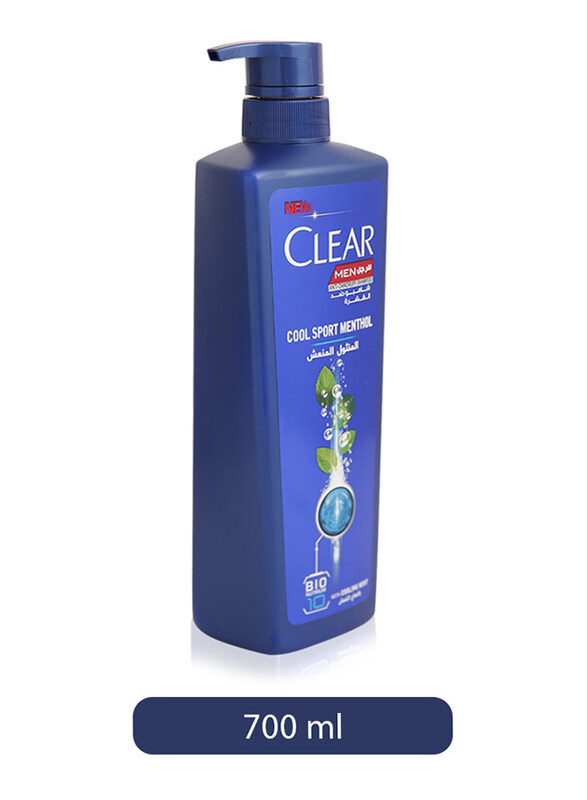 

Clear Men's Cool Sport Menthol Anti-Dandruff Shampoo for All Hair Types, 700ml