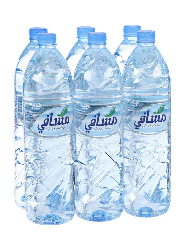 Masafi Natural Mineral Water, 6 Bottles x 1.5 Liter
