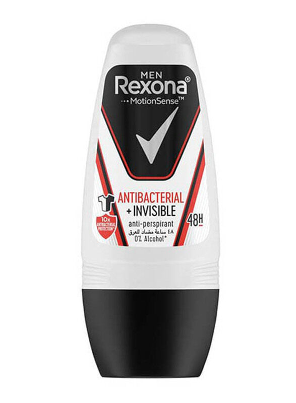 

Rexona Men Antiperspirant Antibacterial + Invisible Roll-On, 50ml