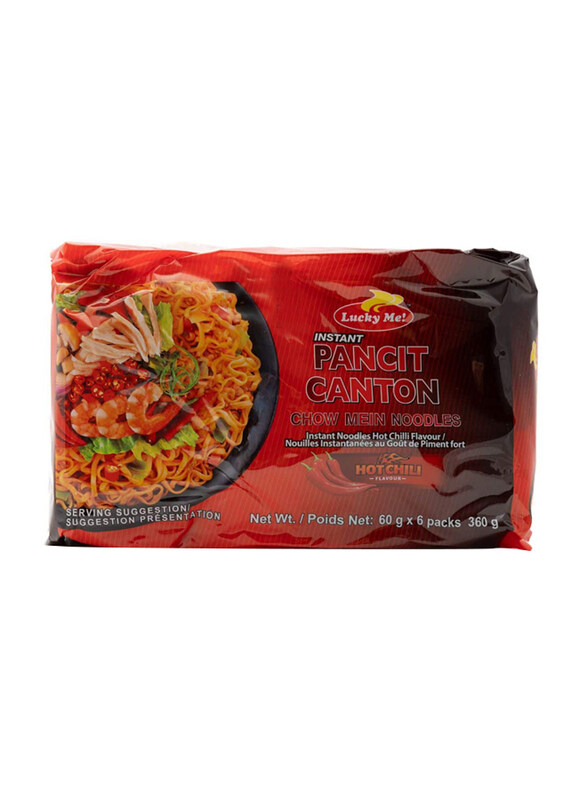 

Lucky Me Noodles Hot Chilli, 6 x 60g