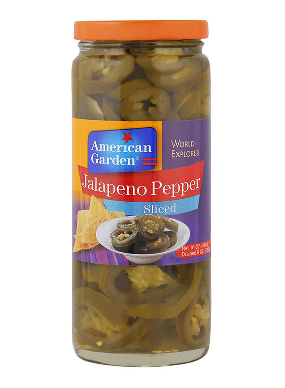 American Garden Sliced Jalapeno Pepper Bottle, 454g