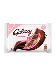 Galaxy Milk Chocolate Bars Filled with Strawberry, 180g
