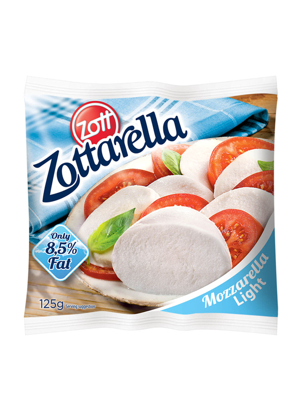 Zott Zottarella GMO Free 8.5% Fat Light Mozzarella Cheese Balls, 125g