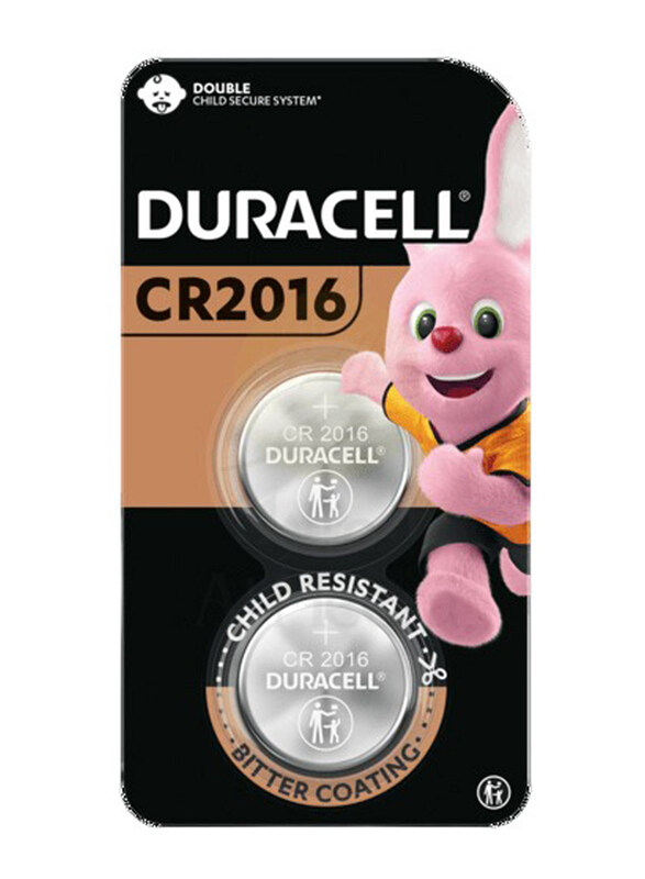 

Duracell CR2016 Battery, 2 Pieces, Silver