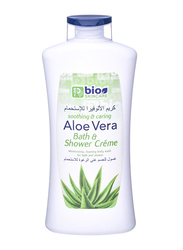 Bio Skincare Aloe Vera Bath & Shower Cream, White, 750ml