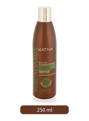 Kativa Macadamia Hydration Softness and Shine Conditioner for All Hair Types, 250ml