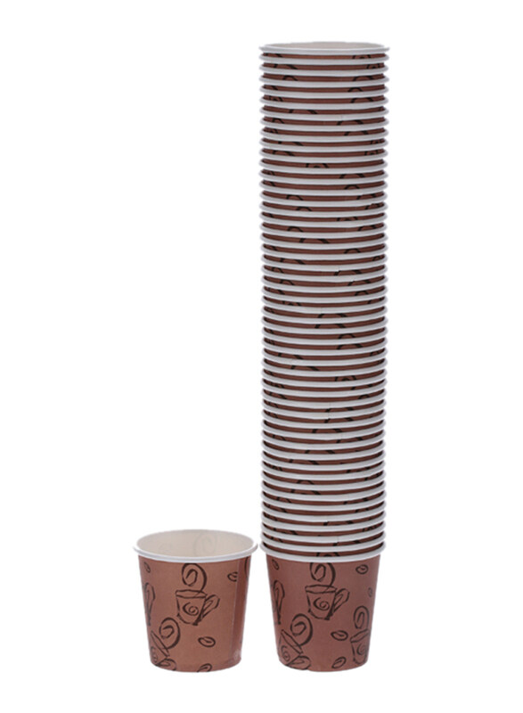 

Falcon 4Oz 50-Piece Disposable Paper Cup, Brown/White