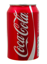 Coca Cola Original Carbonated Soft Drink Can, 330ml
