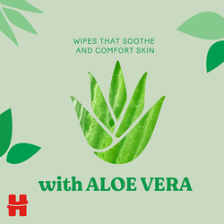 Huggies Natural Care Aloe Vera Baby Wipes, 168 Wipes, White