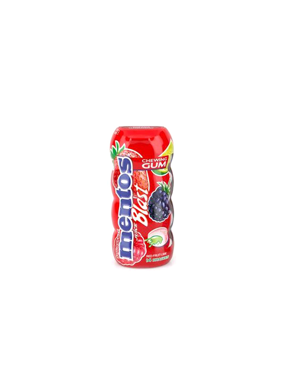 Mentos Pocket Bottle Red Fruit Lime Chewing Gum, 24g