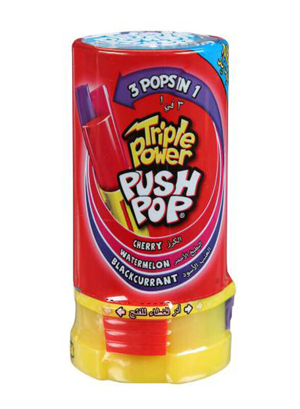 

Bazooka Triple Power Push 3 Pops in 1 Candy, 34g