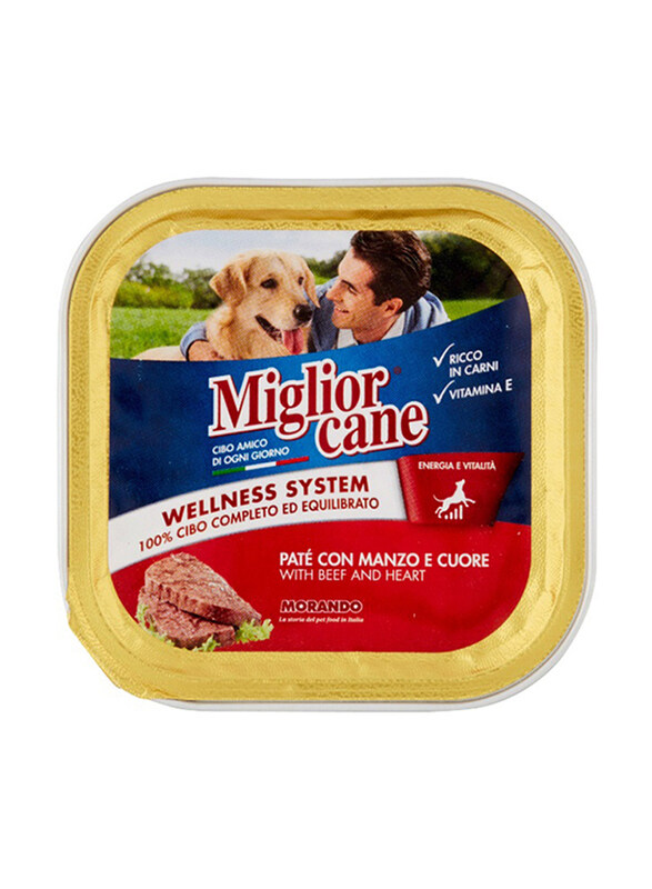 

Miglior Cane Pata with Beaf and Heart Dog Wet Food, 150g