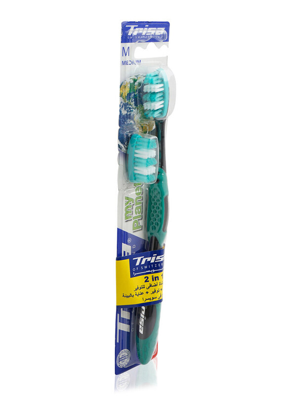 

Trisa Eco Logic Toothbrush, Black/Green, Medium