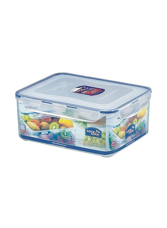 

Lock & Lock Rectangular Container with Freshness Tray, 5.5 Liter, Clear