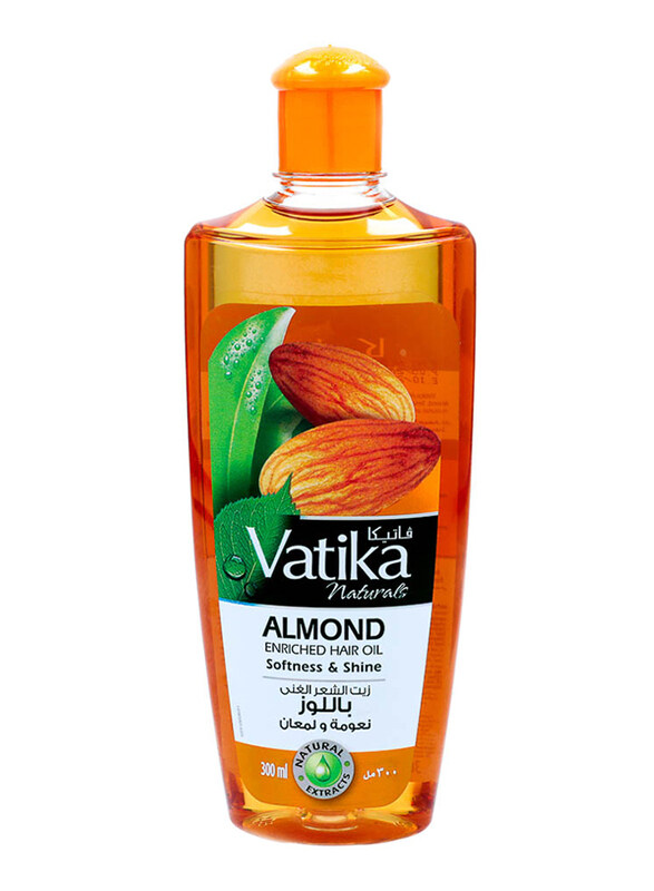 

Dabur Vatika Almond Enriched Hair Oil for All Hair Types, 300ml