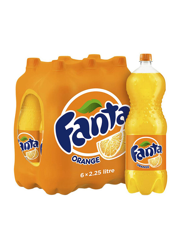 

Fanta Orange Soft Drink, 6 x 2.25 Litres