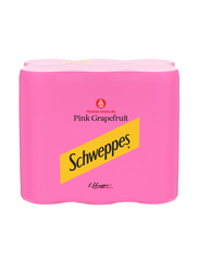 Schweppes Pink Grapefruit Soft Drink, 6 x 250ml