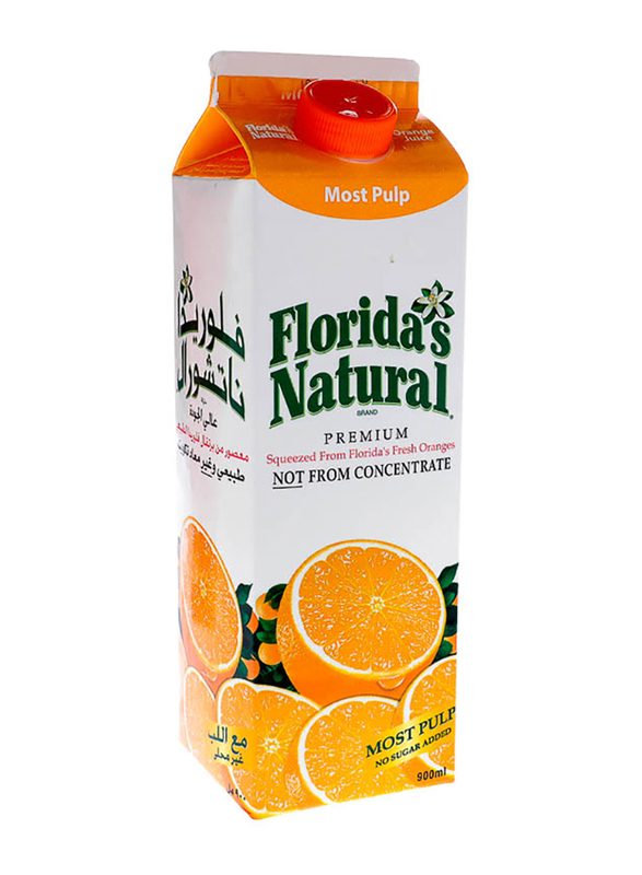 Florida's Natural Most Pulp Premium Orange Juice, 900ml