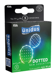 Unidus Dotted Condom, 3 Pieces