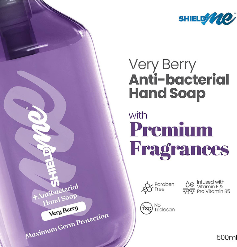 Shieldme Very Berry Anti Bacterial Hand Wash, Purple, 500ml