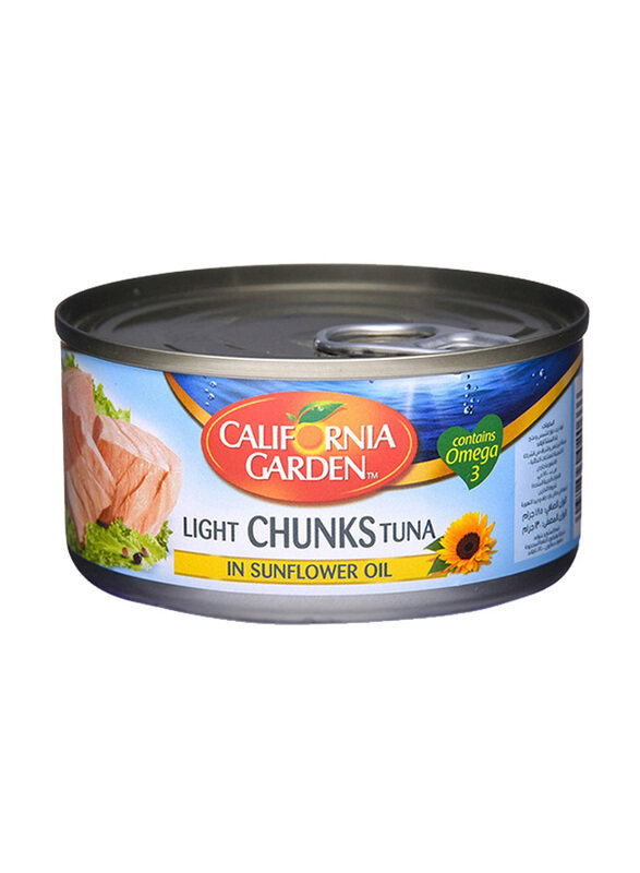 

California Garden Light Chunk Tuna In Sunflower Oil, 185g