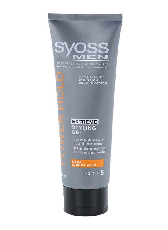 Syoss Men Power Hold Extreme Styling Gel, 250ml