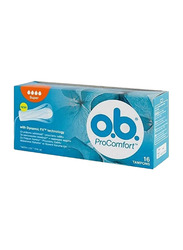 OB Super Tampons, 16 Piece