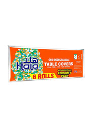 Hala 6-Piece Biodegradable Table Covers, Multicolour