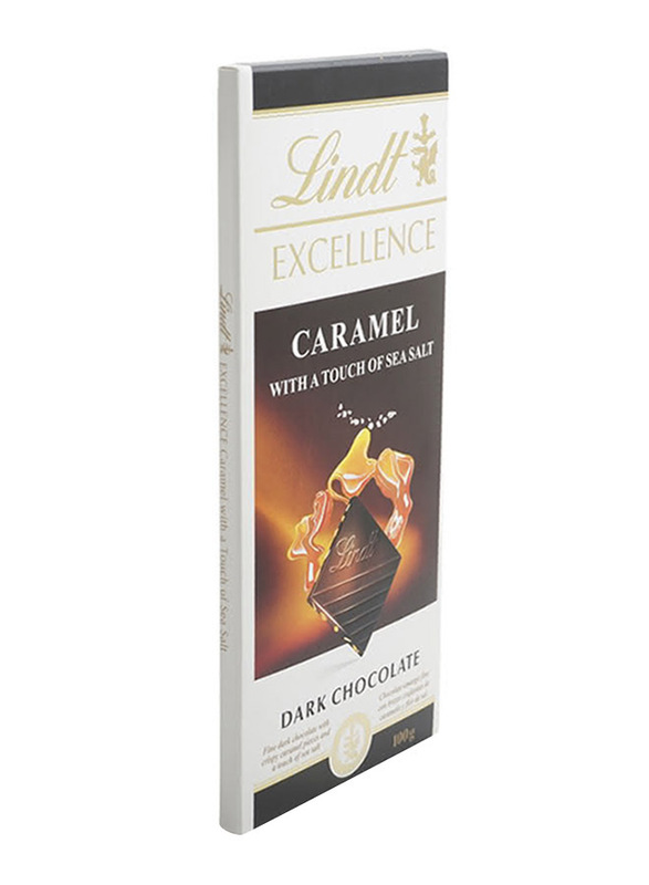 Lindt Excellence Dark Caramel Chocolate Bar, 100g