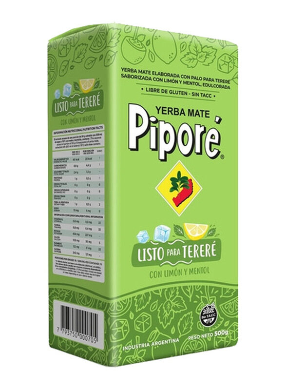 

Yerba Mate Pipore Limon Menthol, 500 gm