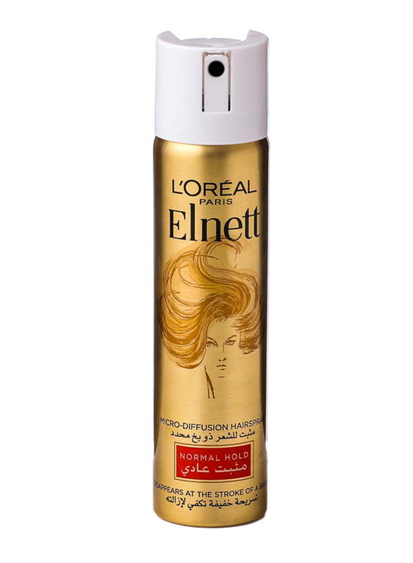 L'Oreal Paris Elnett Normal Hold Hair Spray for All Hair Types, 75ml